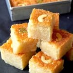 Resep basbousa kelapa | Resep basbousa kelapa tanpa telur