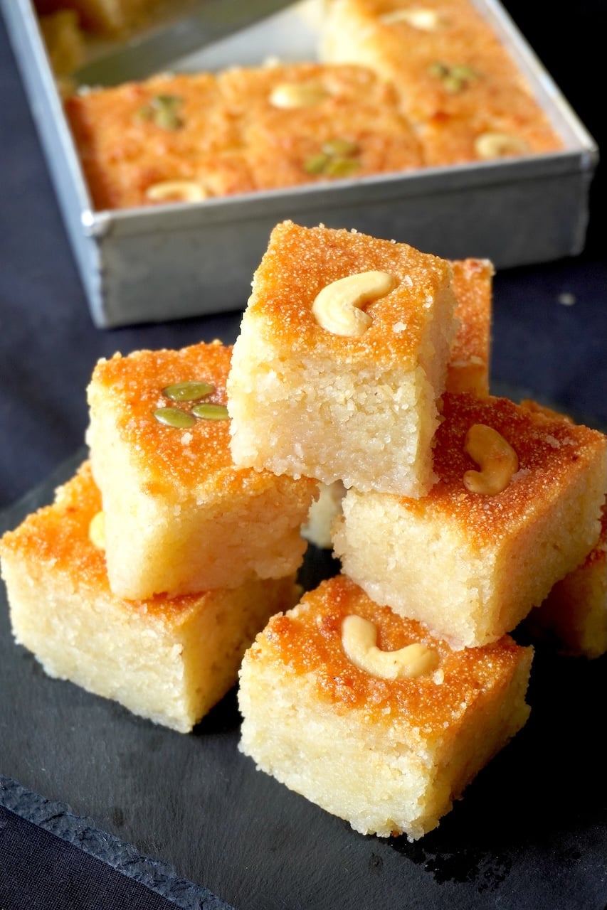 Resep basbousa kelapa | Resep basbousa kelapa tanpa telur