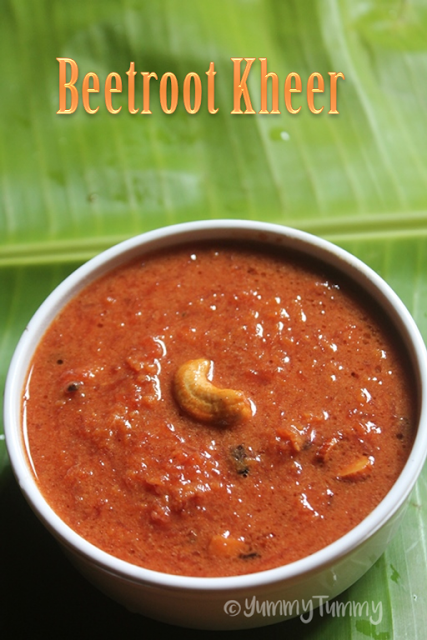 Beetroot Payasam | Beetroot Kheer Recipe